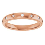14K Rose .08 CTW Natural Diamond Anniversary Band