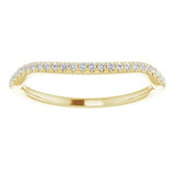 14K Yellow 1/10 CTW Natural Diamond Band