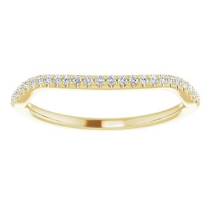 14K Yellow 1/10 CTW Natural Diamond Band