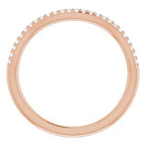 14K Rose 1/10 CTW Natural Diamond Band