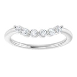 14K White 1/6 CTW Diamond Matching Band