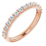 14K Rose 3/8 CTW Diamond Band