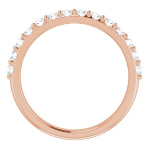 14K Rose 3/8 CTW Diamond Band