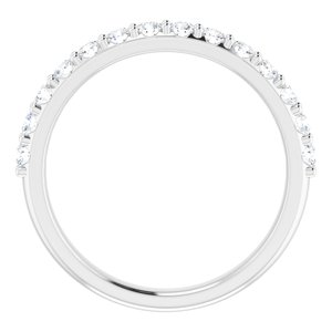 14K White 3/8 CTW Diamond Band
