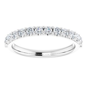 Platinum 3/8 CTW Diamond Band