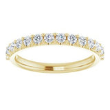 14K Yellow 3/8 CTW Diamond Band
