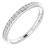 Platinum 1/5 CTW Natural Diamond Matching Band