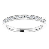 Platinum 1/5 CTW Natural Diamond Matching Band