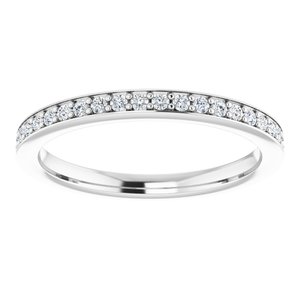 Platinum 1/5 CTW Natural Diamond Matching Band