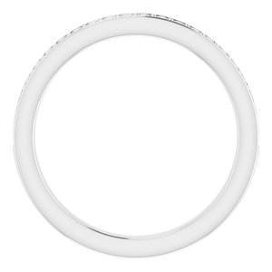 Platinum 1/5 CTW Natural Diamond Matching Band
