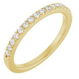14K Yellow 1/5 CTW Natural Diamond French Set Band