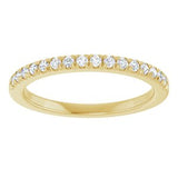 14K Yellow 1/5 CTW Natural Diamond French Set Band
