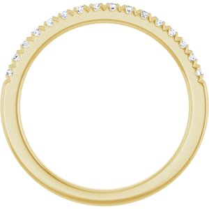 14K Yellow 1/5 CTW Natural Diamond French Set Band