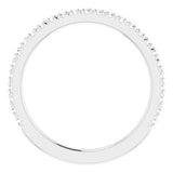 Platinum 1/3 CTW Diamond Matching Band