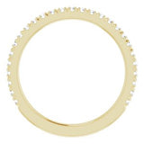 14K Yellow 1/3 CTW Diamond Matching Band
