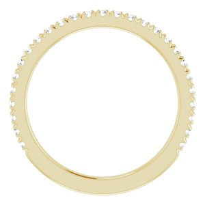 14K Yellow 1/3 CTW Diamond Matching Band