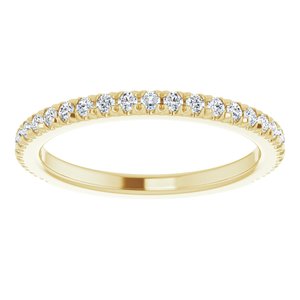 14K Yellow 1/3 CTW Diamond Matching Band
