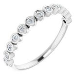 14K White 1/6 CTW Natural Diamond Anniversary Band