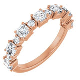 14K Rose 1 1/3 CTW Natural Diamond Anniversary Band