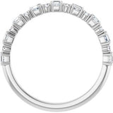 Platinum 1/2 CTW Natural Diamond Anniversary Band