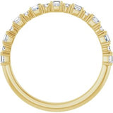 14K Yellow 1/2 CTW Natural Diamond Anniversary Band