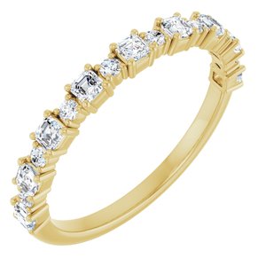 14K Yellow 1/2 CTW Natural Diamond Anniversary Band