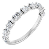 14K White 1/2 CTW Natural Diamond Anniversary Band