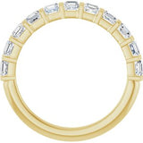 14K Yellow 1 1/8 CTW Natural Diamond Anniversary Band