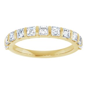 14K Yellow 1 1/8 CTW Natural Diamond Anniversary Band