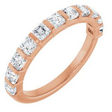 14K Rose 1 1/8 CTW Natural Diamond Anniversary Band