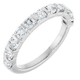 14K White 1 1/8 CTW Natural Diamond Anniversary Band