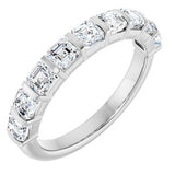 14K White 1 3/8 CTW Natural Diamond Anniversary Band