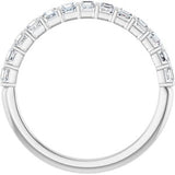 Platinum 5/8 CTW Natural Diamond Anniversary Band