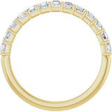 14K Yellow 5/8 CTW Natural Diamond Anniversary Band