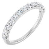 Platinum 5/8 CTW Natural Diamond Anniversary Band