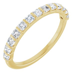 14K Yellow 5/8 CTW Natural Diamond Anniversary Band