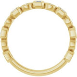 14K Yellow 3/8 CTW Natural Diamond Anniversary Band