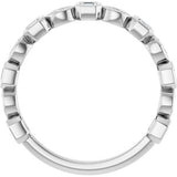 Platinum 3/8 CTW Natural Diamond Anniversary Band