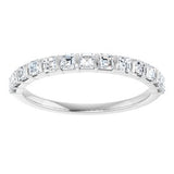 Platinum 5/8 CTW Natural Diamond Anniversary Band