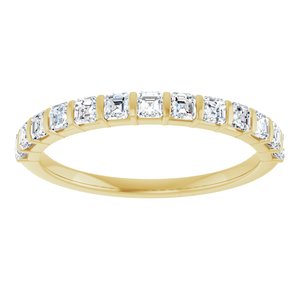 14K Yellow 5/8 CTW Natural Diamond Anniversary Band