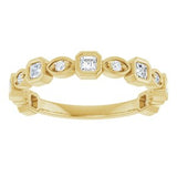 14K Yellow 3/8 CTW Natural Diamond Anniversary Band