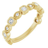 14K Yellow 3/8 CTW Natural Diamond Anniversary Band