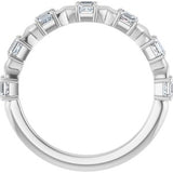 14K White 3/4 CTW Natural Diamond Anniversary Band