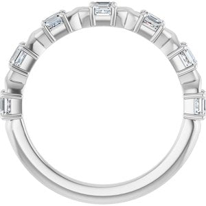 14K White 3/4 CTW Natural Diamond Anniversary Band