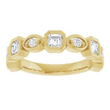 14K Yellow 9/10 CTW Natural Diamond Anniversary Band