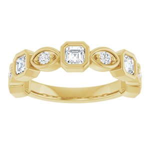 14K Yellow 9/10 CTW Natural Diamond Anniversary Band