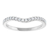 14K White 1/5 CTW Natural Diamond Matching Band