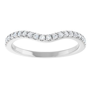 14K White 1/5 CTW Natural Diamond Matching Band