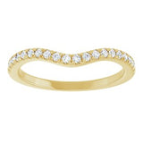 14K Yellow 1/5 CTW Natural Diamond Matching Band