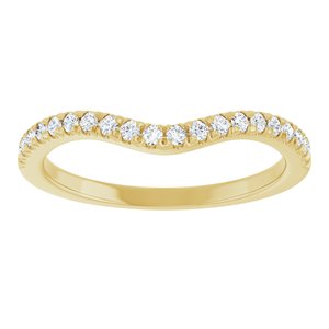 14K Yellow 1/5 CTW Natural Diamond Matching Band